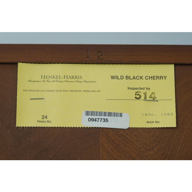 Henkel Harris Cherry 9 Drawer Tall Chest For Sale - Image 15 of 15
