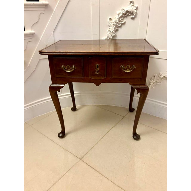 Antique Victorian Georgian Style Oak Lowboy, 1860 For Sale - Image 11 of 11