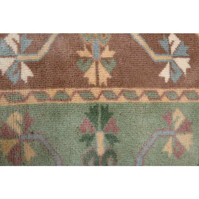 Beige 1940s Vintage Turkish Hand-Knotted Area Rug For Sale - Image 8 of 12