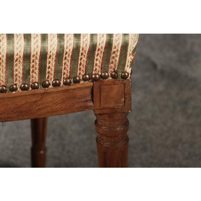Wood Antique Louis XVI Chairs in Walnut, 1780, Set of 3 For Sale - Image 7 of 18