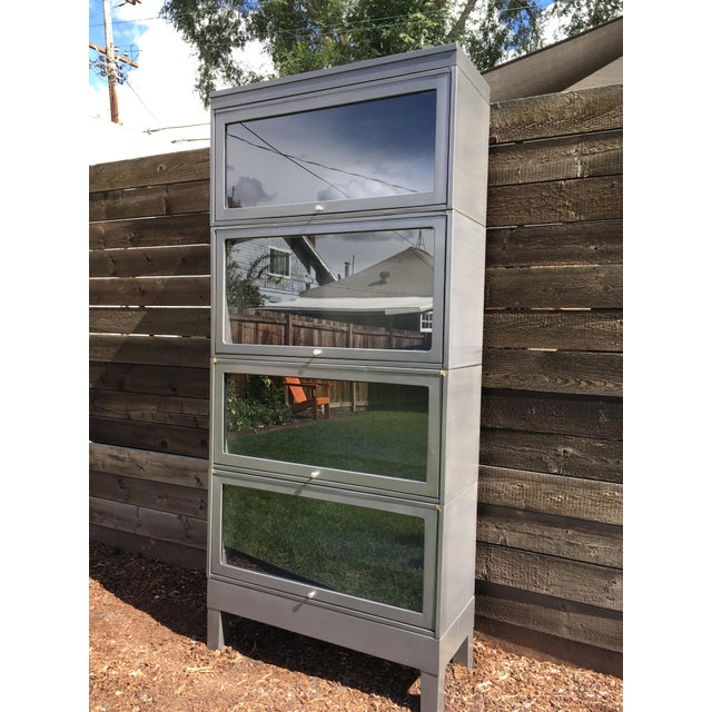 Vintage Steel and Glass Stackable Barristers Chairish