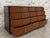 Wood Vintage Bench Fine Furniture Solid Wood Mahogany 12 Drawer Serpentine Dresser/Chest For Sale - Image 7 of 8