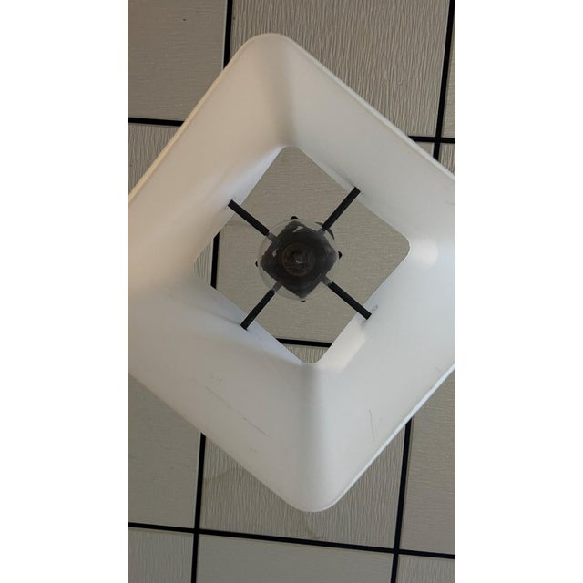 Black Vintage Opal Glass and Metal Pendant Lamps from Stilux Milano, 1960s, Set of 2 For Sale - Image 8 of 15