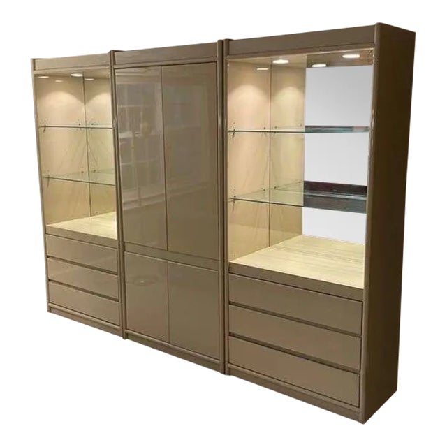 Drexel Heritage Lighted Display and Media Cabinet For Sale