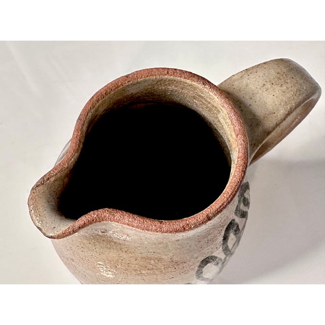 Bauhaus Modernist Studio Ceramic Art Jug Vase from Helma Klett, Germany, 1950s For Sale - Image 3 of 15