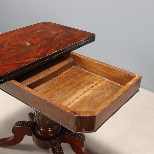 Mahogany Game Table, England, Mid-19th Century For Sale - Image 9 of 12