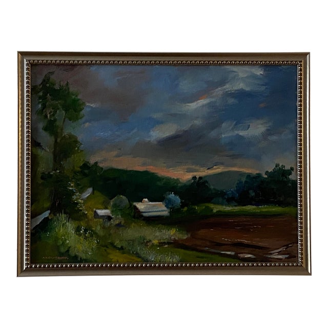 Plein Air Oil Painting of Missouri Farm by Marina Movshina For Sale