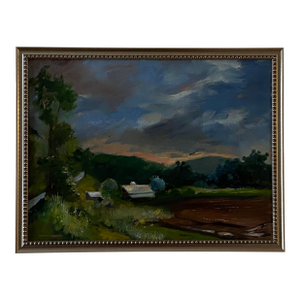 Plein Air Oil Painting of Missouri Farm by Marina Movshina