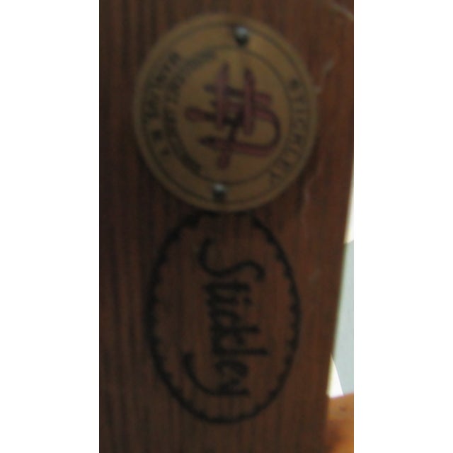 1980s Designer Stickley Oak Mission Collectors Bench Settee For Sale - Image 6 of 8