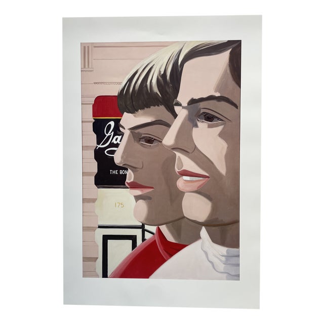 Alex Katz, Scott and John, Frieder Burda Exhibition Poster, Germany, 1966 / 21st Century For Sale
