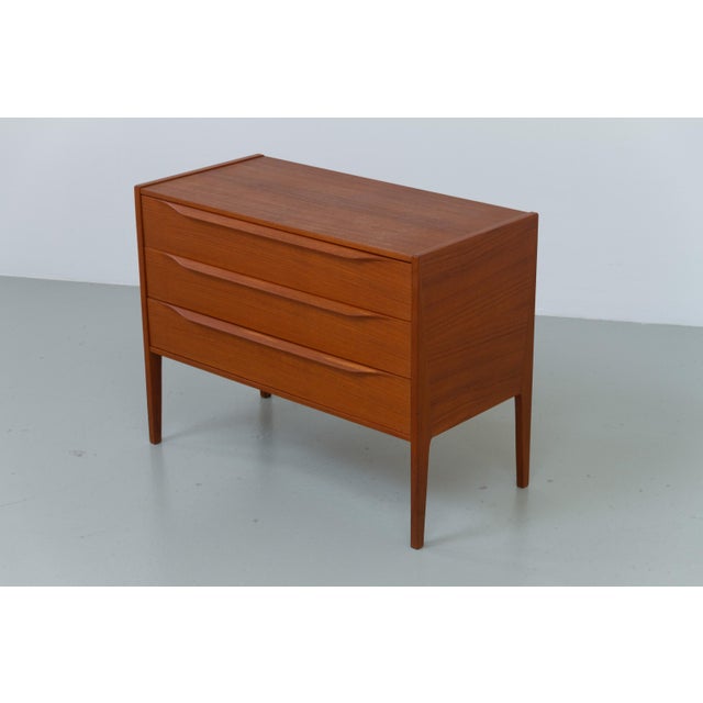 Danish Teak Chest of Drawers No34 by Kai Kristiansen for Aksel Kjersgaard, 1960s. Rare Scandinavian Modern three drawer...