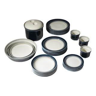 Eco Dinnerware Set by Giovanni Garibaldi for Ginori, 1970s, Set of 25 For Sale