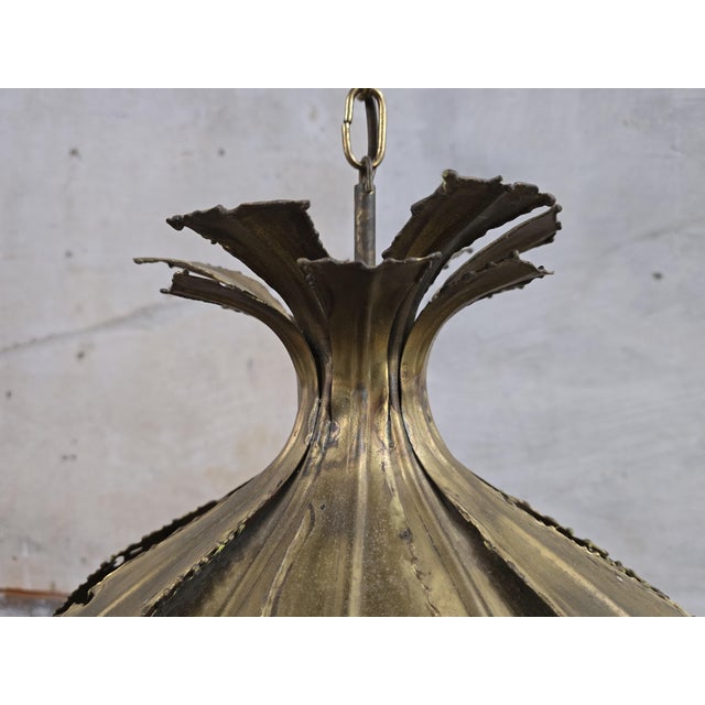 Danish Brutalist Onion Pendant by Sørensen for Holm Sørensen & Co, 1960s For Sale - Image 10 of 15