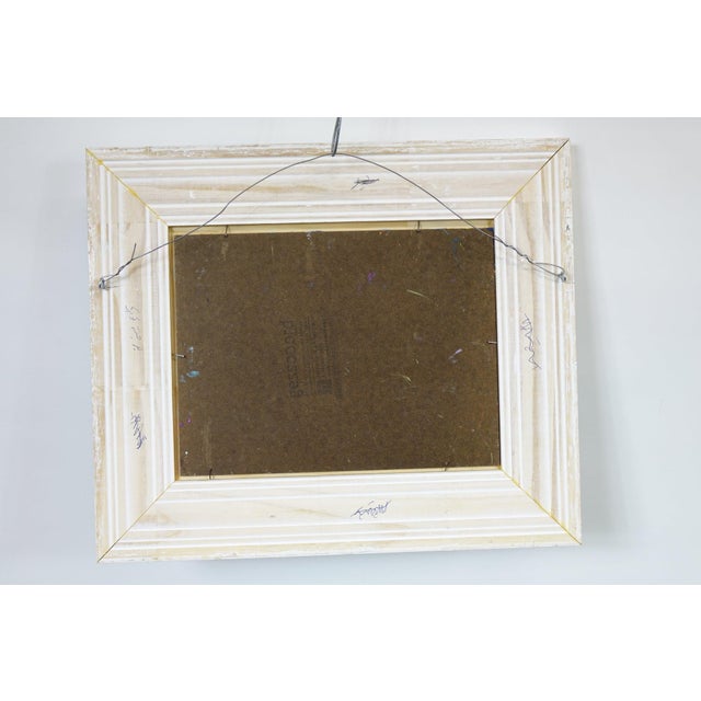 Late 20th Century Late 20th Century Original Acrylic on Board – Abstract Impressionist Beach Scene For Sale - Image 5 of 5