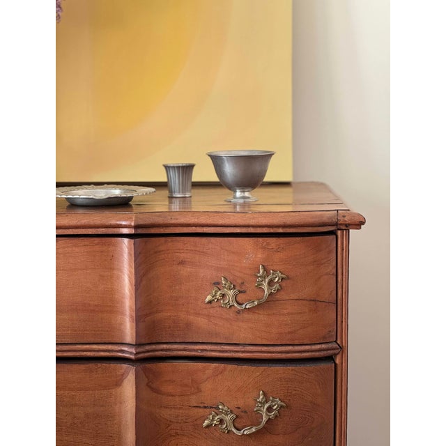 Wood 18th C Swedish Chest of Drawers, Brass Hardware For Sale - Image 7 of 11