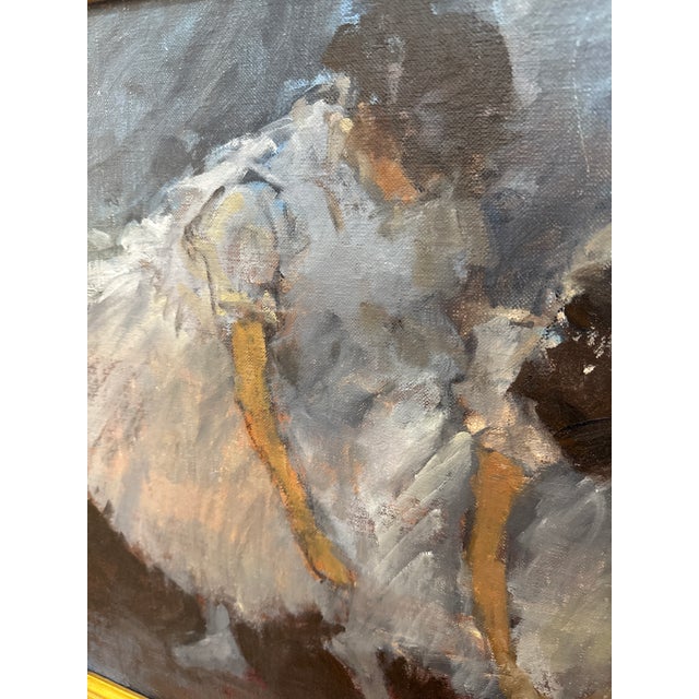 Mid 20th Century David Harlan “ Final Adjuments” Oil Painting For Sale - Image 5 of 6