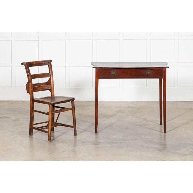 Georgian English Serpentine Mahogany Side Table, 1800s For Sale - Image 8 of 13