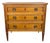 Antique French Commode Chest of Drawers Louis XVI Walnut Brass C1940 For Sale