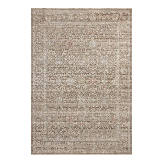 Chris Loves Julia x Loloi Ida Bark / Multi 2'-7" x 8'-0" Runner Rug For Sale