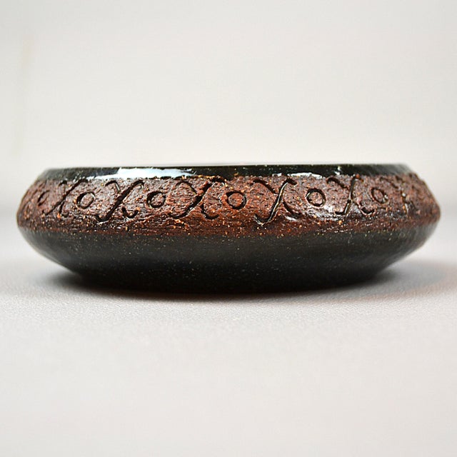 Brown Ceramics by Eke Bjeréna for Gabriel Keramik, Sweden, 1960s, Set of 2 For Sale - Image 8 of 11