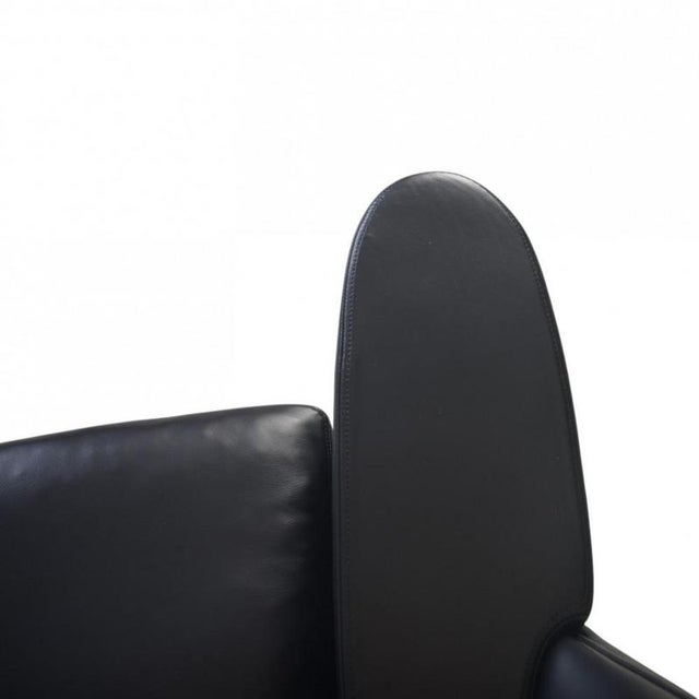 CH468 Oculus Chair in Black Classic Leather by Hans Wegner, 2000s For Sale - Image 6 of 17