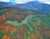 Realism Mountain Landscape Antique Oil Painting Original Soviet Art Ukrainian Artist Artamonov a.m. 80-100 1966 For Sale - Image 3 of 6