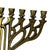 Religious Mid-Century Oppenheim Israel Cast Brass Hanukkah Menorah For Sale - Image 3 of 9