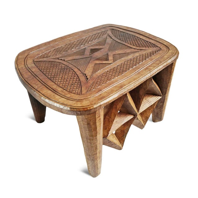 Mid 20th Century Vintage Large Tribal Nupe Stool / Table For Sale - Image 4 of 6