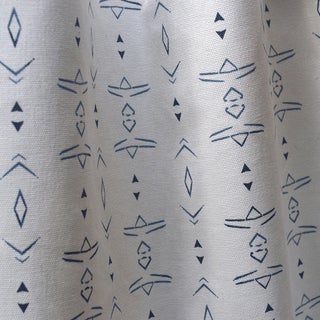 9 Yard Fabric Bolt/Textile Remnant of Carley Kahn Pattern Smoke Tree in Color Indigo For Sale