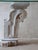 Antique Baroque Marble Console Table with Glass Top For Sale - Image 5 of 16