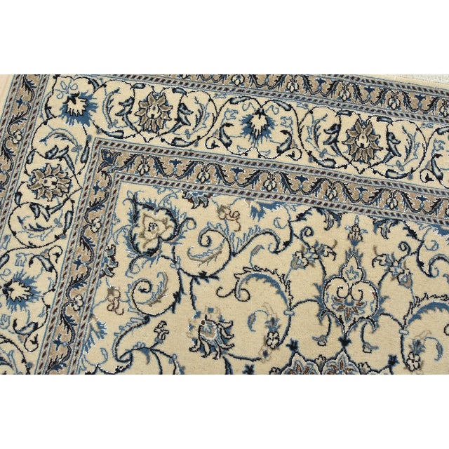 Nain Rug 6’4” X 6’10” Ivory Wool Vintage Traditional Hand-Knotted Carpet For Sale In Philadelphia - Image 6 of 14