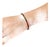 Late 20th Century Sterling Silver 925 Multi Color Tourmaline Flexible Bracelet For Sale