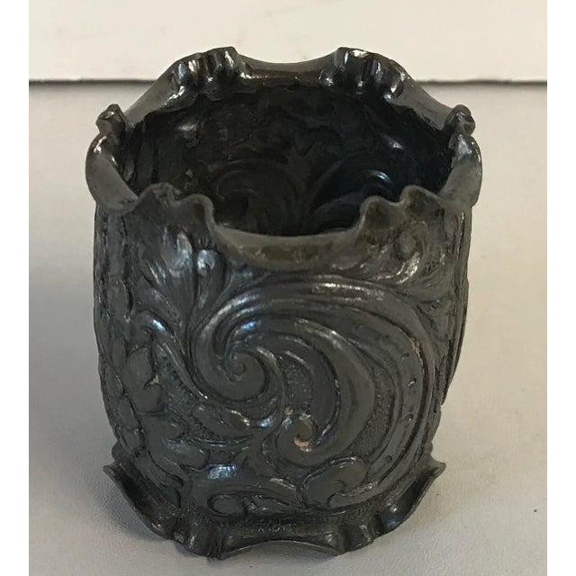 Antique Silver Plate Napkin Ring For Sale - Image 9 of 9