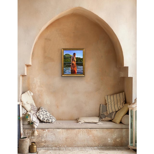 Elin Sian Blake, Making Ripples: A Tribute to Amira Patel, 2000s, Oil on Canvas For Sale - Image 11 of 18