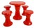 Taormina Table & Stools from Giganplast, 1970s, Set of 5 For Sale