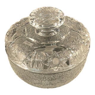 19th Century French Hand-Cut Crystal Centerpiece attributed to Baccarat For Sale