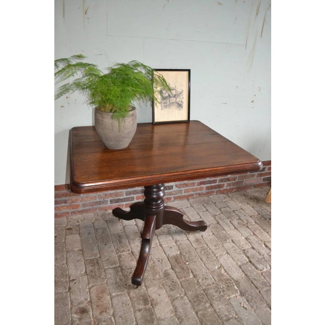 Antique Oak Dining Table For Sale - Image 6 of 8
