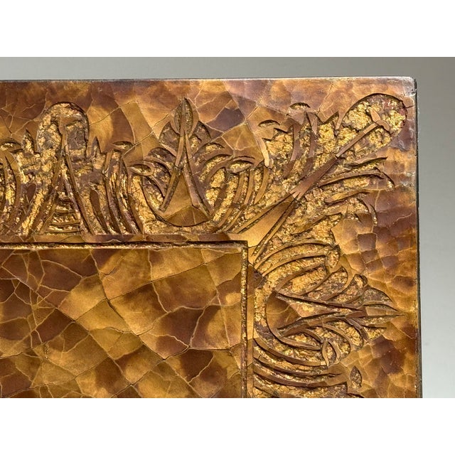 1980s Chinoiserie Hand Painted Triple Panel Room Divider For Sale - Image 5 of 12