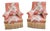 Upholstered Slipper Lounge Chairs Depicting Pheasants and Peon, Set of 2 For Sale