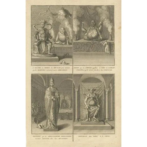 Picart, Illustration of Fo-Tek, King-Gan and other Chinese Deities, Print For Sale - Image 6 of 6