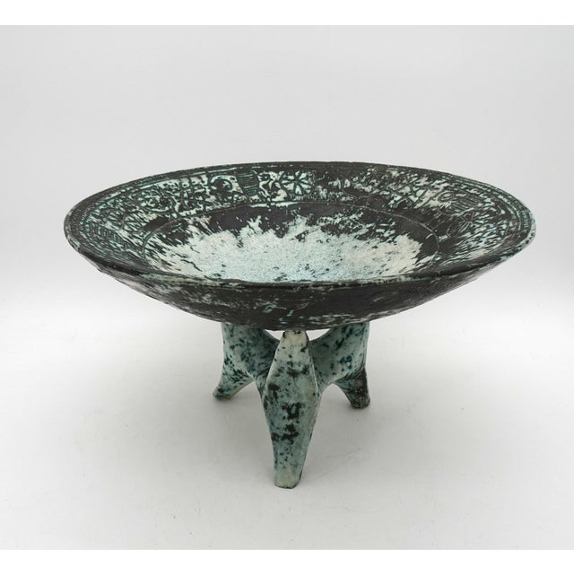 Vintage French Ceramic Bowl by Jacques Blin, 1950s For Sale - Image 9 of 18