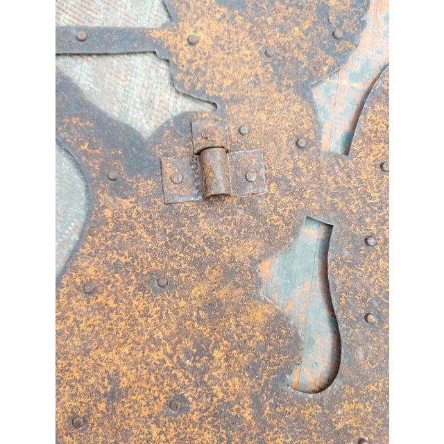 Early 20th Century Primitive Folk Art Sheet Metal Weathervane of Triton For Sale - Image 13 of 15