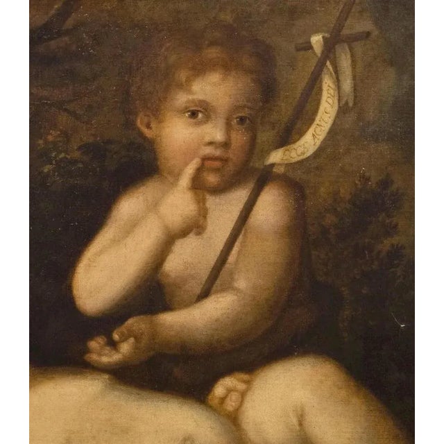 Italian School Artist, Lamb of God, 17th Century, Oil on Canvas For Sale - Image 3 of 7