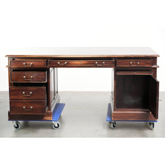 Antique Wooden Desk in Wood, 1900s For Sale - Image 3 of 16