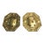 19th Century Dutch Revival Repoussé Brass Octagonal Wall Plaques - A Pair For Sale