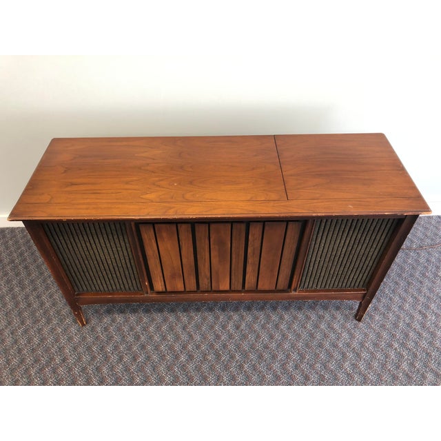 Vintage Mid Century Modern Wood Record Console Chairish