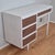 White 1970s Mid-Century Modern Two-Tone White & Faux Wood Laminate Writing Desk For Sale - Image 8 of 10