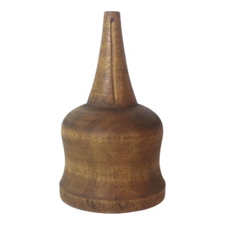Vintage Turned Wood Kitchen Funnel For Sale
