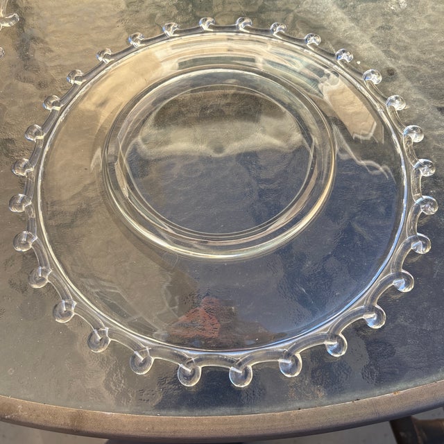 Mid Century Modern Heisey Lariat Platter. Heisey is elegant glass that was made to be sold in jewelry and high end...