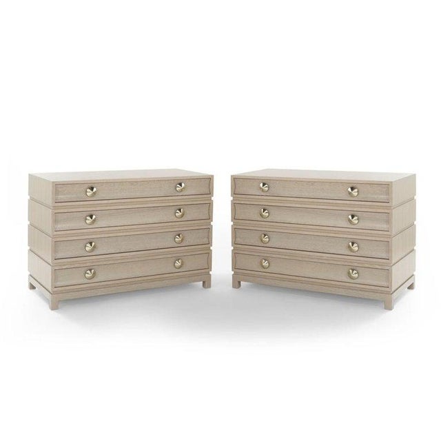 Carlos Solano-Granda Stacked Dressers in Limed Oak - a Pair For Sale - Image 4 of 16